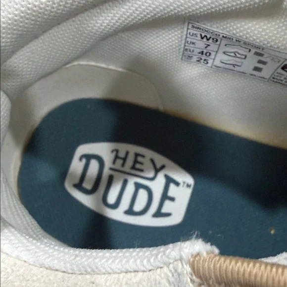 Hey Dude Cream and White Women's Sneakers - Picture 11 of 14